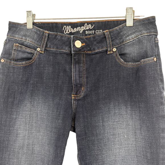 Wrangler Premium Mid Rise Bootcut Jeans Size 13x34 - Picture 2 of 5